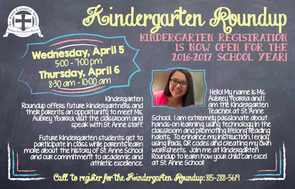 Kindergarten Roundup Flyer